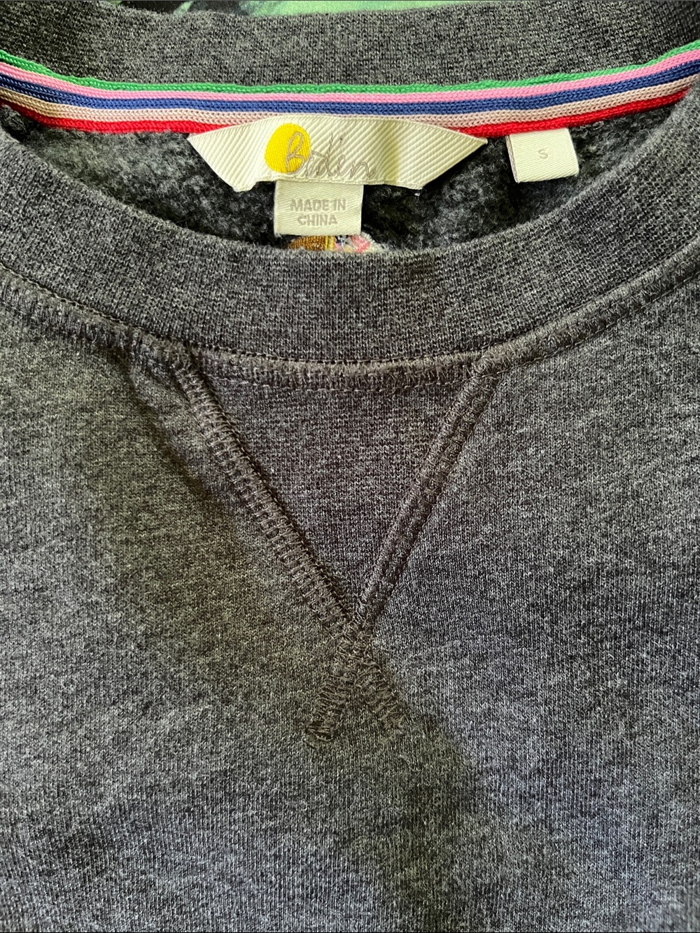 Boden Toucan Gray Cotton Sweatershirt - Picture 5 of 15